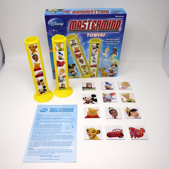 Disney Mastermind Towers Game Master-Mind Board Game Mickey Mouse Logic Code - Picture 10 of 14